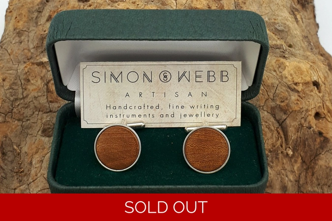 Sterling silver cufflinks in St Pauls Cathedral Elm